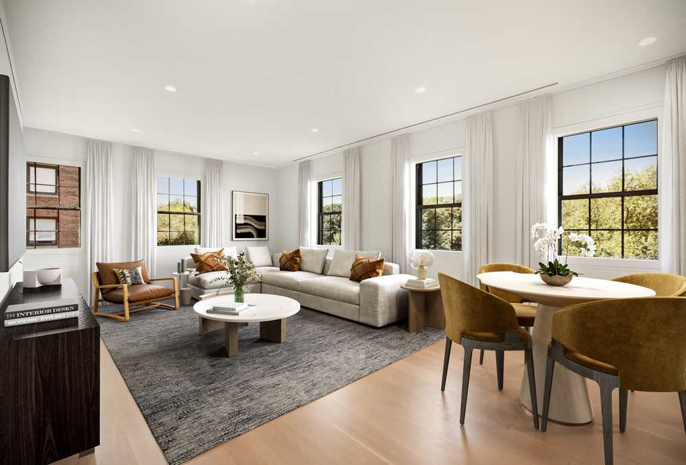 Staged living room 